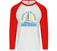 Vela il Mio Fuga Da Reality Marinaio Uomo L/S Baseball T-Shirt