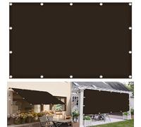 Vela Ombreggiante 1.2 x 1.5 m Impermeabile, Stabilizzato Ai Raggi UV Tenda a Vela, Parasole, Paravento Montaggio Facile e Veloce per Pergola, Cortile, Sabbia, Marrone