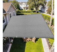 Vela Ombreggiante 100 x 340 cm Frangisole Anti-Uv Antistrappo Robusta con Occhielli in HDPE Vela Ombreggiante Rettangolare per Giardino Esterno Giardino Terrazza, Grigio