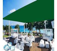 Vela Ombreggiante 120 x 140 cm Impermeabile - Montaggio Facile e Veloce, Tenda da Sole Ombreggiante Tendone per Pergola Piante da Patio Serra, Verde Scuro
