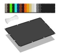 Vela Ombreggiante 120 x 400 cm Protezione Antivento 98% Anti UV Panno Ombreggiante con Fune e Occhiellato Protezione UV per Giardino, Terrazzo, Bordo Piscina, Grigio Scuro