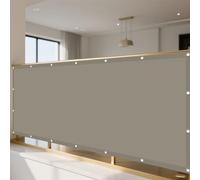 Vela Ombreggiante 125 x 295 cm Protezione Raggi UV e Impermeabile Impermeabile Telo Ombra Protezione Uv, Tessuto 185 G/M² per Esterno, Giardino, Terrazzo, Balcone, Cachi