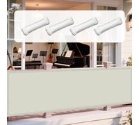 Vela Ombreggiante 140 x 300 cm Protezione Raggi UV e Impermeabile Impermeabile Telo Telone Protezione Solare Antivento con Corda Libera per Serre Carport Piscine Cortili, bianco