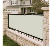 Vela Ombreggiante 150 x 565 cm 98% Protection Contre Les Rayons UV Tenda Parasole Rettangolare Protezione Raggi UV Antivento con Occhielli Terraza, Jardín, Balcón, Camping, Beige