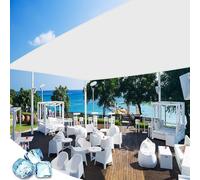 Vela Ombreggiante 160 x 240 cm Impermeabile - Montaggio Facile e Veloce, Tenda da Sole Ombreggiante Tendone per Pergola Piante da Patio Serra, Bianco