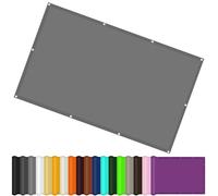 Vela Ombreggiante 180 x 360 cm Protezione Solare, Antivento, Impermeabile Tenda a Vela Ombreggiante con Occhielli, Fune per Giardino Esterno Terrazza, Grigio Chiaro