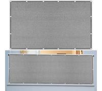 Vela Ombreggiante 180 x 370 cm Rettangolare 98% Anti-Uv Traspirante Rettangolo Anti UV Antivento con Occhielli con Fune per Esterno Terrazzo Balcone Giardino, Grigio Chiaro