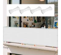 Vela Ombreggiante 180 x 780 cm UV 98% Parasole Giardino Esterni Protezione Impermeabile Rete Termica con Occhielli Tenda a Vela per Giardino, Terrazzo, Bordo Piscina, Bianco