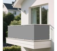 Vela Ombreggiante 2.5 x 5 m Antivento/Protezione UV Impermeabile Copertura Impermeabile, con Corde di Supporto per Esterno per Giardino, Balcone, Grigio Chiaro