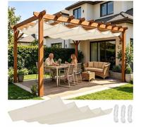 Vela ombreggiante 2,5x4m pergola terrazza giardino protezione UV esterno