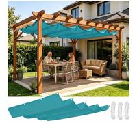 Vela ombreggiante 2,5x4m pergola terrazza giardino protezione UV esterno
