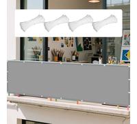 Vela Ombreggiante 220 x 320 cm UV 98% Parasole Giardino Esterni Protezione Impermeabile Rete Termica con Occhielli Tenda a Vela per Giardino, Terrazzo, Bordo Piscina, Grigio Chiaro