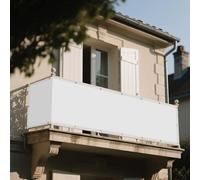 Vela Ombreggiante 230 x 260 cm Rettangolare 98% Anti-Uv Vela Tela Ombreggiante con Occhielli Fascette Installazione Facile per Esterno, Giardino, Terrazzo, Balcone, Bianco