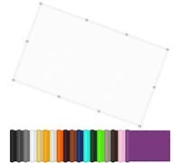 Vela Ombreggiante 250 x 360 cm Protezione Solare, Antivento, Impermeabile Tenda a Vela Ombreggiante con Occhielli, Fune per Giardino Esterno Terrazza, Bianco
