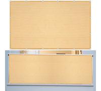Vela Ombreggiante 260 x 370 cm Rettangolare 98% Anti-Uv Traspirante Rettangolo Anti UV Antivento con Occhielli con Fune per Esterno Terrazzo Balcone Giardino, Color Crema