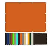 Vela Ombreggiante 300 x 360 cm Protezione Solare Tenda Parasole con Occhielli e Corda per Patio Esterno, Terrazza, Carport, Sabbia, Arancione