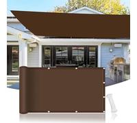 Vela Ombreggiante 320 x 750 cm Impermeabile, Protezione Raggi Uv, Rete Ombreggiante con Occhielli per Pergola Piante da Patio Serra, Marrone