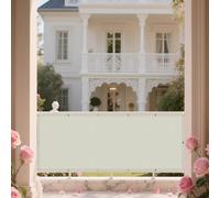 Vela Ombreggiante 340 x 440 cm Rettangolare 98% Anti-Uv Vela Tela Ombreggiante con Corde e Occhiello per Giardino per Terrazza Giardino, bianco