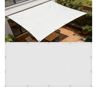 Vela Ombreggiante 4.3 x 8.5 m Protezione Solare, Resistente Agli Agenti Atmosferici, Idrorepellente e Antivento, Robusto e Stabile Tenda a Vela Sole per Campeggio, Patio, Bianco