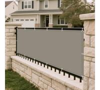 Vela Ombreggiante 450 x 555 cm 98% Protection Contre Les Rayons UV Tenda Parasole Rettangolare Protezione Raggi UV Antivento con Occhielli Terraza, Jardín, Balcón, Camping, Cachi