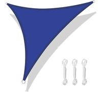 Vela Ombreggiante 5/3.6/3/2M Triangolo Ombra Vela Impermeabile Parasole Baldacchino Blocco Tenda da Sole con Gratuito for Giardino Patio Pergola Gazebo(Blue Shade Sail,360x360x360CM)
