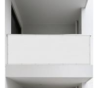 Vela Ombreggiante 80 x 120 cm Impermeabile Tenda da Sole Parasole Robusto e Stabile per Terrazza, Giardino, Balcone, Campeggio, Concava, Bianco