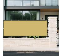 Vela Ombreggiante 85 x 275 cm Rettangolare 98% Anti-Uv Impermeabile Rettangolo Protezione UV Telo Parasole con Fune Occhiellato per Giardino/Pergola/Serra/Balcone/Cortile, Color Crema