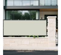 Vela Ombreggiante 85 x 385 cm Rettangolare 98% Anti-Uv Impermeabile Rettangolo Protezione UV Telo Parasole con Fune Occhiellato per Giardino/Pergola/Serra/Balcone/Cortile, Beige