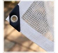 Vela Ombreggiante Bianca 50% Ombreggiatura con Occhielli, Telo Parasole Impermeabile per Esterno, Rete Ombra per Auto Pollaio Terrazzo Pergola, Anti UV Telo Ombreggiante 2 x 3.0m, 3.0 x 6m(2 x 8m)