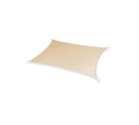 Vela ombreggiante for esterni, vela ombreggiante curva color cachi, angoli e bordi rinforzati, ideale for cortile, patio, giardino e posto auto coperto.(4x4meter)