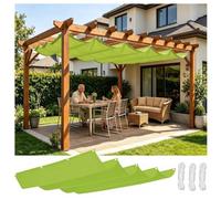 Vela ombreggiante grande 3x5m pergola giardino terrazza UV resistente Verde