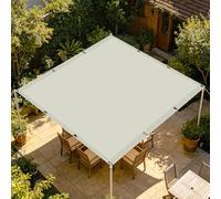 Vela Ombreggiante Impermeabile 1.5 x 2.6 m Impermeabile Parasole Rettangolare Idrorepellente e Antivento per Esterno, Giardino, Terrazza, Balcone, Piscina, Patio, bianco
