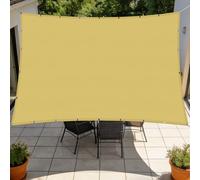 Vela Ombreggiante Impermeabile 1.6 x 3.4 m Resistente Alle Intemperie Tenda da Sole per Esterno Traspirante per Esterno Giardino Terrazza Colore, Giallo sabbia