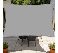 Vela Ombreggiante Impermeabile 1.6 x 3.6 m Resistente Alle Intemperie Tenda da Sole per Esterno Traspirante per Esterno Giardino Terrazza Colore, Grigio Chiaro