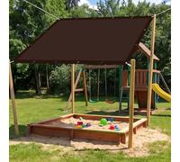 Vela Ombreggiante Impermeabile 1.6 x 4 m Protección Rayos UV Telo Parasole per Esterni Resistente Alle Intemperie per Balcone Piscina Terrazza & Giardino, marrone