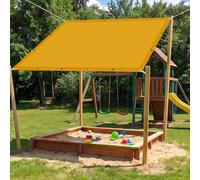 Vela Ombreggiante Impermeabile 1.6 x 4 m Protección Rayos UV Telo Parasole per Esterni Resistente Alle Intemperie per Balcone Piscina Terrazza & Giardino, Oro