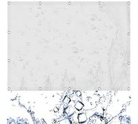 Vela Ombreggiante Impermeabile 100 x 360 cm Impermeabile, Protezione UV Al 95%, Rete Ombreggiante da Giardino con Occhielli per Esterno, Giardino, Piscina, Bianco