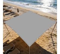 Vela Ombreggiante Impermeabile 130 x 380 cm Impermeabile Tenda a Vela Parasole Robusto e Stabile per Esterno, Giardino, Terrazzo, Balcone, Patio, Grigio Chiaro