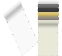 Vela Ombreggiante Impermeabile 135 x 340 cm Rete Telo Ombra Ombreggiante Protezione Solare Anti UV Antipolvere Antipioggia Riduce Le Radiazioni per Esterno, Giardino, Bianco