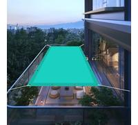 Vela Ombreggiante Impermeabile 150 x 560 cm Protezione Raggi UV Tenda Parasole Resistente Alle Intemperie per Giardino, Prato, Vita All'Aperto, Blu Cielo