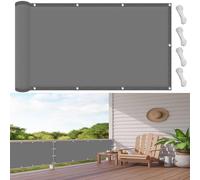 Vela Ombreggiante Impermeabile 2.4 x 2.4 m Impermeabile, Copertura Antipolvere, Protezione Antivento Vela Parasole per Gazebo Telo Parasole per Esterno Terrazza Giardino, Grigio Chiaro