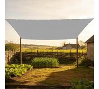 Vela Ombreggiante Impermeabile 2 x 2.8 m Protezione Raggi UV Telo Parasole per Esterni Robusto e Stabile per Balcone Patio Giardino Esterno Terrazza, Grigio Chiaro