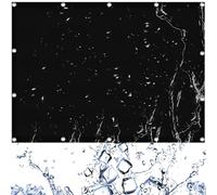 Vela Ombreggiante Impermeabile 200 x 200 cm Impermeabile, Protezione UV Al 95%, Rete Ombreggiante da Giardino con Occhielli per Esterno, Giardino, Piscina, Nero