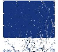 Vela Ombreggiante Impermeabile 200 x 600 cm Impermeabile, Protezione UV Al 95%, Rete Ombreggiante da Giardino con Occhielli per Esterno, Giardino, Piscina, Blu Scuro