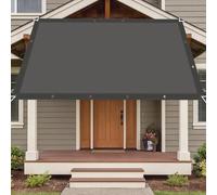 Vela Ombreggiante Impermeabile 240 x 315 cm Protección Rayos UV Telo Parasole per Esterni con Corda di Nylon e Occhiellato per Giardino, Prato, Vita All'Aperto, Grigio Scuro