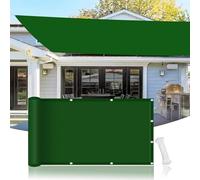 Vela Ombreggiante Impermeabile 260 x 750 cm Impermeabile, Protezione Raggi Uv, Tenda da Sole con Occhielli per Giardino, Balcone, Terrazza, Verde Scuro