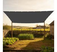 Vela Ombreggiante Impermeabile 3.6 x 4 m Protezione Raggi UV Telo Parasole per Esterni Robusto e Stabile per Balcone Patio Giardino Esterno Terrazza, Grigio Scuro