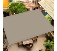 Vela Ombreggiante Impermeabile 3 x 4 m Impermeabile Giardino Tendalino Vela Tenda Protezione Solare Antivento con Fune per Esterno Terrazza Giardino Piscina, Tortora