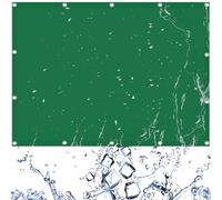 Vela Ombreggiante Impermeabile 340 x 380 cm Impermeabile, Protezione UV Al 95%, Rete Ombreggiante da Giardino con Occhielli per Esterno, Giardino, Piscina, Verde Scuro