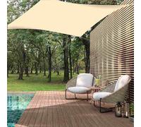 Vela ombreggiante impermeabile 3x2 mt sabbia per giardino